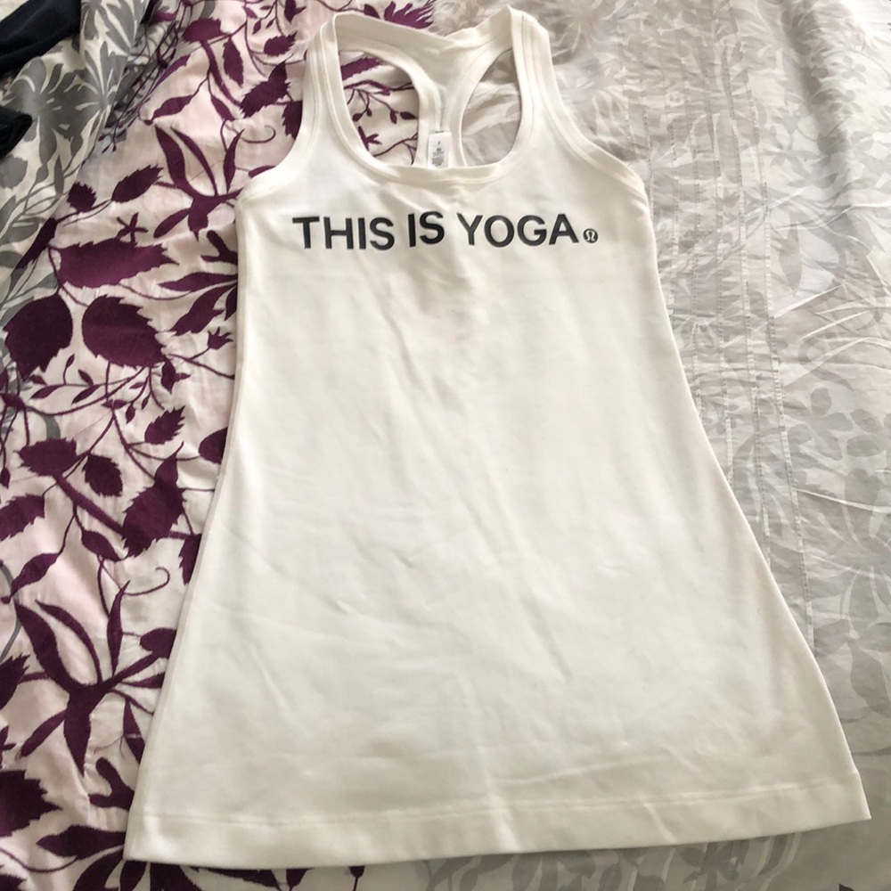 White athletic top